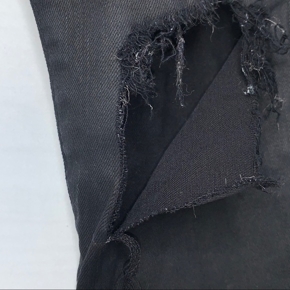 AG The Farrah Skinny Ankle Coated Black Size 28R - Picture 11 of 16